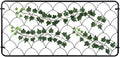 MyGift 4 Ft Tall Garden Trellis, Matte Black Metal Wire Trellis with Scale Design, Wall Mounted Scallop Pattern Lattice Support Frame for Climbing Plants and Crawling Vines