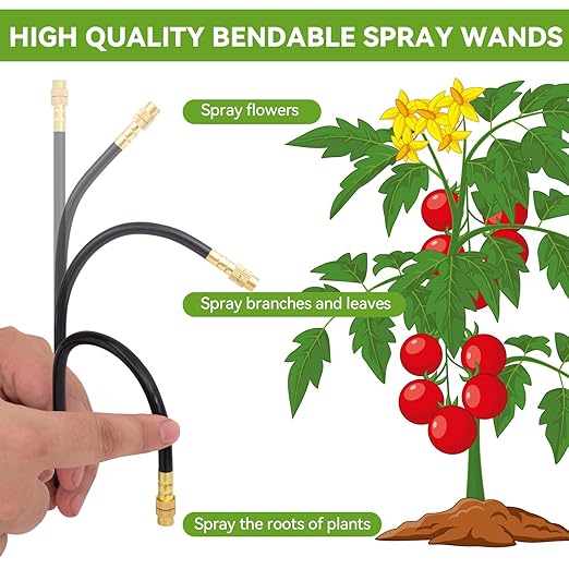 Drip Irrigation System 2026-Upgrade with 12pcs 360° Adjustable Copper Nozzles, 60ft Drip Irrigation Kit Garden Automatic Watering System for Greenhouse, Outdoor Plants, Raised Bed, Potted Plant, Lawn