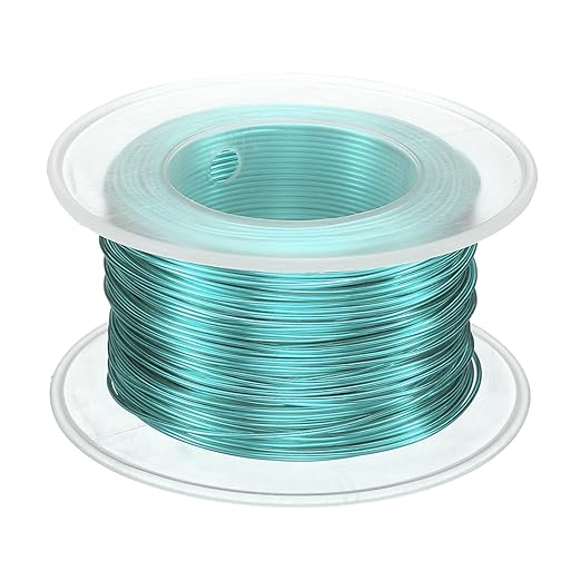 HARFINGTON Bonsai Wire Anodized Aluminum Training Wire Roll 0.8mm Gauge 98ft Length Bendable Bonsai Tree Wire for Garden, Horticulture, Landscape, Planting, Light Blue