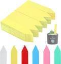 600 Pcs 4" Plant Labels Plastic Waterproof Plant Tags Seed Pot Marker Nursery Garden Seed Stake Tags Plant Classification Sorting Sign Flower Mark (Yellow)