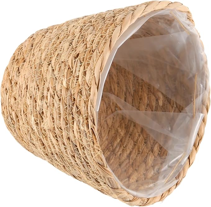 4 Pack 10 in 8.7 in 7 in Seagrass Planter Basket for Indoor Outdoor Plants, Decorative Woven Flower Pot Cover Fits Most Plant Containers