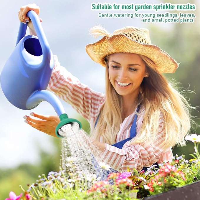 WXJ13 3PCS Universal Watering Can Head, Watering Can Rose Head Kettle Replacement Nozzles Garden Shower Heads for Most Garden Watering Cans (Green)