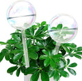 Self Watering Globes, Glass Rainbow Plant Watering Globes, Self Watering Planter Insert for Indoor & Outdoor Potted, Self Watering Planter Insert Spikes Devices for Everyday or Vacation Use, 2 Pack