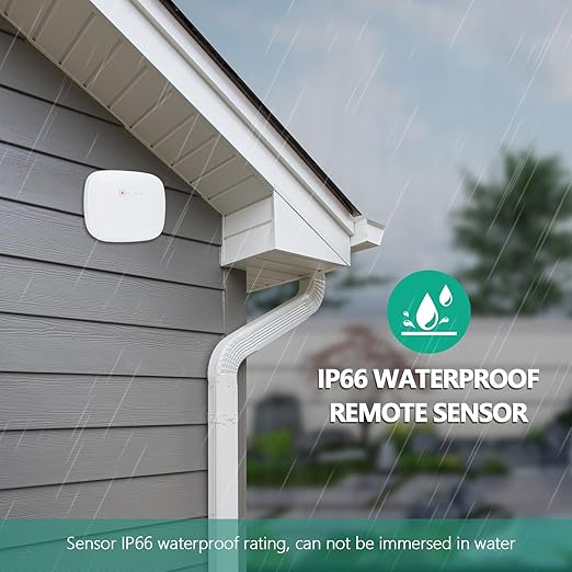 Wireless Outdoor Thermometer Hygrometer, 330ft Remote Range Digital Humidity Gauge, High Accuracy Temperature Monitor for Home, Greenhouse, Baby Room, Patio