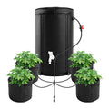 Auto Drip Irrigation System Kits, with 26 Gallon Bucket, 25W Water Pump, 24 Drip Emitters, 24 Planting Bags for Indoor and Outdoor Automatic Watering System for Grow Tent, Greenhouse, Lawn