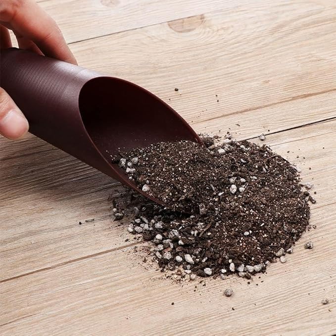 Black Bonsai Soil Scoops- Potting Scoopers Bucket Shovel- Potting Scoopers Bucket Soil Scoop Garden Soil Scoops -Bonsai, Potting, Cultivation, Weeding,Planting,Hand Tools Gardening and Lawn Care