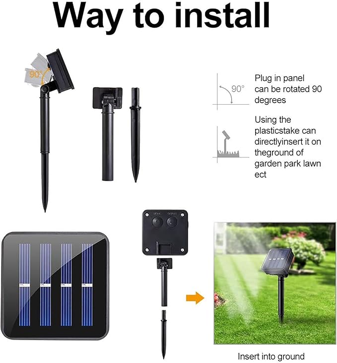 Solar Rope Lights Outdoor Waterproof 10FT Cuttable Solar Strip Light Dusk to Dawn with 8 Modes Tape Decorative Lighting for Outside,Sign, Stair, Step, Yard, 2 Pack