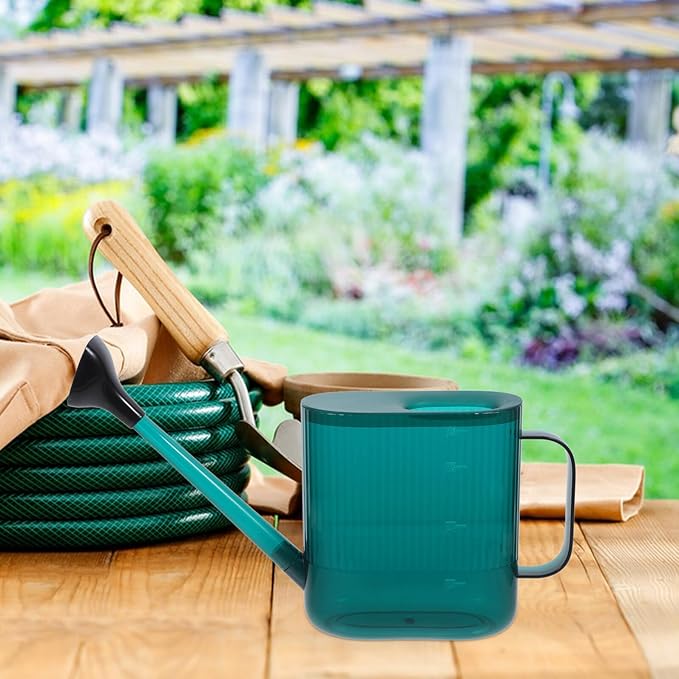 OSALADI Long Spout Watering Can for Indoor Outdoor Plants with Sprinkler Head Garden Bucket for Succulents Flowers Bonsai Comfortable Handle for Easy Watering and Giving