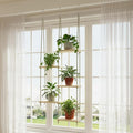 Window Plant Shelves 5-Tier Hanging Plant Shelves for Indoor Window Shelf for Plants Wall Mounted Window Sill Plant Shelf Living Room Garden Boho Decor