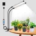 wolezek Grow Lights for Indoor Plants, 6000K 40 LEDs Full Spectrum Plant Grow Lights Indoor, White Grow Lamp with Clip, Auto ON & Off Timer 6/12/16H, 3 Modes, 5-Level Dimmable Brightness