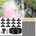 Drip Irrigation System 2026-Upgrade with 12pcs 360° Adjustable Copper Nozzles, 60ft Drip Irrigation Kit Garden Automatic Watering System for Greenhouse, Outdoor Plants, Raised Bed, Potted Plant, Lawn