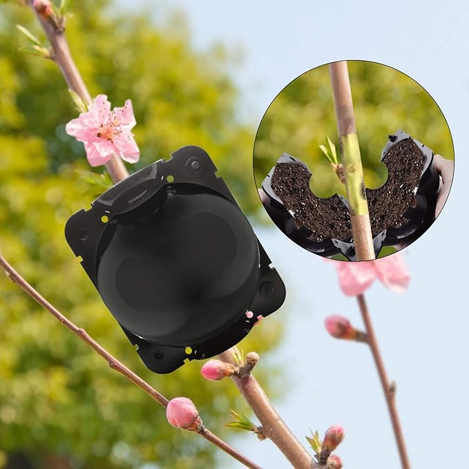 36 PCS Plant Root Growing Boxes Grafting Device, Reusable Plant Rooting Device Ball, Air Layering Propagation Kit, High Pressure Propagation Ball Rooter Boxes for Garden