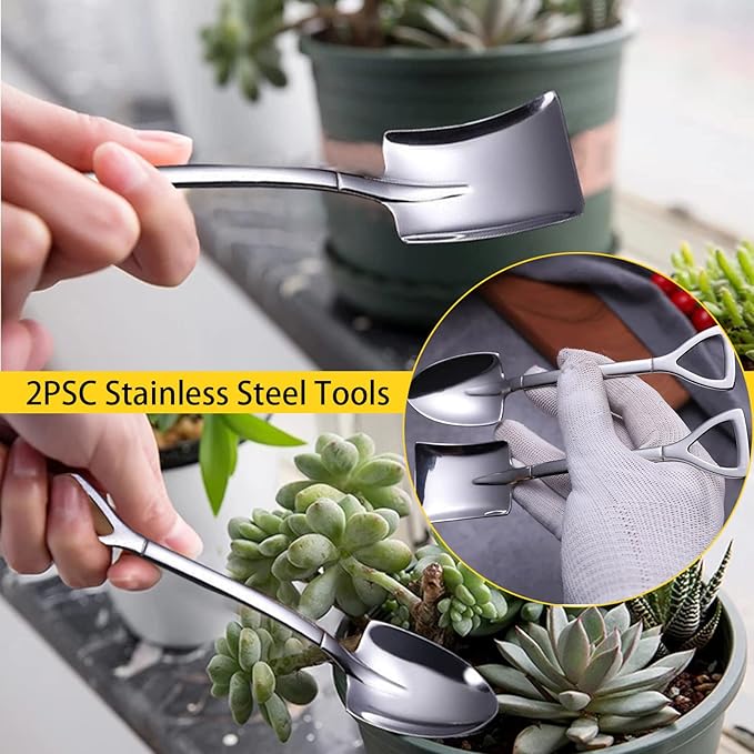 Bonsai Tools Set, 30 Pcs Gardening Succulent Tree Indoor Beginner Tool Kit, Include Plant Repotting Mat, Leather Bag, Bonsai Scissors for Women, Plant Lovers