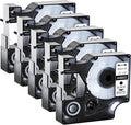 GREENCYCLE 5 Pack Compatible for DYMO D1 45013 S0720530 Label Maker Tape 45013s A45013 Black on White 1/2" (12mm) x 23ft (7m) for DYMO LabelManager 160 420P 210D 280 360D PnP Label Maker