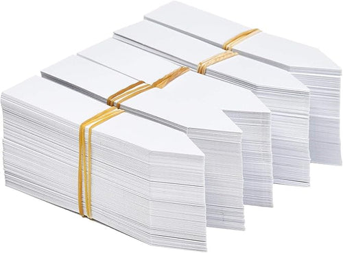 1000 Pcs 4 Inch Plastic Plant Nursery Garden Labels Waterproof Pot Markers Garden Stake Tags, White