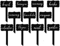 ROCC RUSTED ORANGE CRAFTWORKS CO. Window Garden Markers (5 Pack) – 60+ Varieties, Metal Plant Markers for Outdoor Use, Weather-Resistant Labels & Tag Stakes for Herbs, Vegetables & Flowers