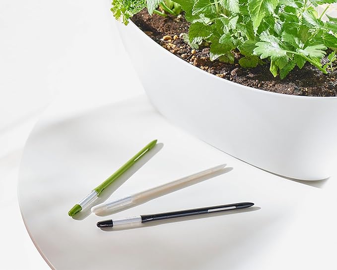 Sustee Aquameter - Large - Black - Leave-in Soil Moisture Meter for Potted Plants - Plant Water Sensor - Refillable