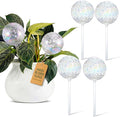 Thenshop 6 Pack 17 oz 2 Weeks Plant Watering Globes Large Self Watering Devices Iridescent Glass Bulbs with Complete Accessories Automatic Drip Irrigation for Patio Lawn Vacation Plant Slow Release