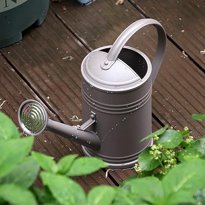 Watering Can for Indoor Plants, Garden Watering Cans for House Flower Long Spout, Watering Can for Indoor and Outdoor, Home and Garden Plants (Brown)