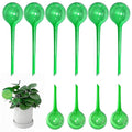 10 Pcs Self Watering Globes, Plant Watering Globes Automatic Watering Bulbs for Indoor Outdoor, Vacation Potted Plant Care Water Conservation Device (Green)