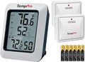 TempPro TP60-2 Digital Hygrometer Indoor Outdoor Thermometer Wireless Temperature and Humidity Gauge Monitor Room Thermometer with 500ft/150m Range Humidity Meter (Previously ThermoPro)