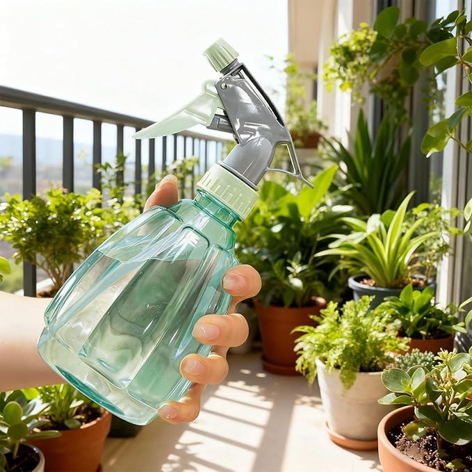 Spray Bottle for Plants,Plant Mister with Adjustable Nozzle for Inside Plants Hair Cleaning Essential Oils Cats Blue