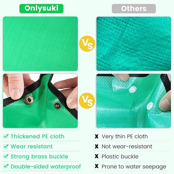 Onlysuki 3PCS 39.5" x 31.5" Large Potting Mat for Indoor Plants Transplanting and Dirt Control Garden Gifts for Women Men