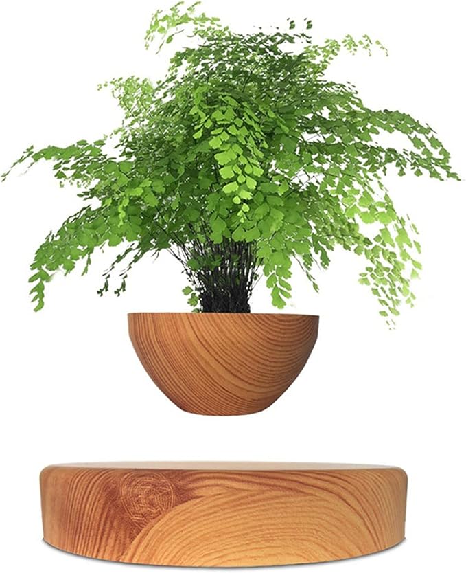 Floating Magnetic Levitating Flower Pot Bonsai Air Plant Pot Planter Potted for Home, Office & Desk Decor Gift