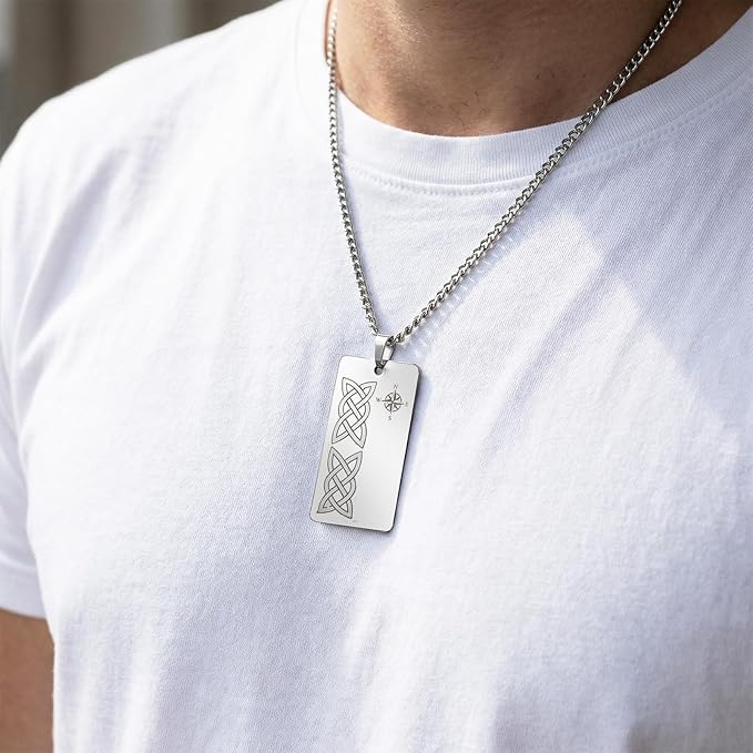 50 Pack Stainless Steel Laser Engraving Blanks Stamping Blanks Rectangle DIY Craft Metal Blank Dog Tags Personalized Keychain Pendants, 1 Inch x 2 Inch