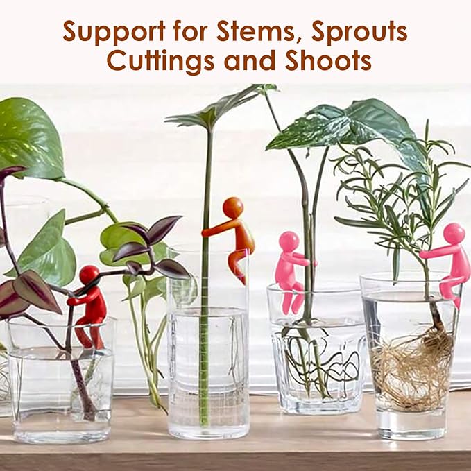 6 Pcs Plant Propagation Friends, Plant Propagation Buddy, Plant Cutting Holder for Shoots, Sprouts and Stems, Cute Plant Propagation Support Growth Tool for Indoor Garden