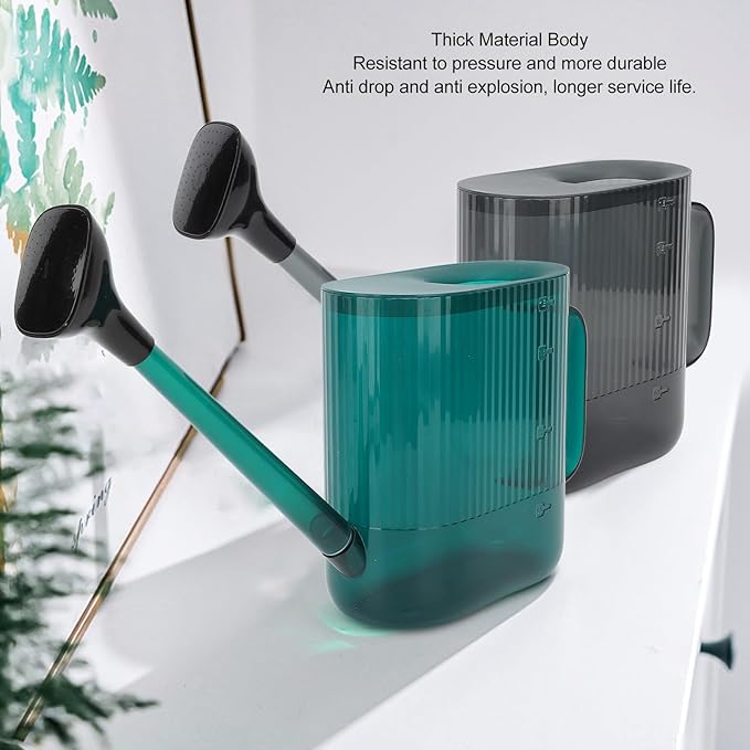 Yosoo Health Gear Watering Can for Indoor and Outdoor Plants, Large Long Spout with Removable Stainless Steel Sprinkler Head, Modern Small Garden Watering Can for Houseplants, Bonsai, Flowers (Green)