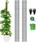 60" Metal Moss Pole, 2 Pack Moss Poles for Plants Monstera, Stackable Sphagnum Moss Pole, Plant Poles for Climbing Plants Work with Sphagnum Moss(2 Pack 60")