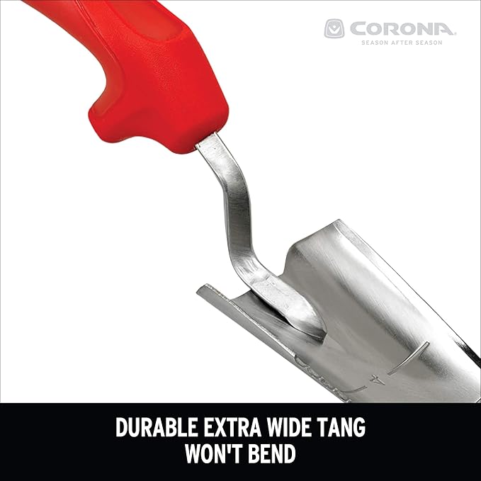 Corona Stainless Steel ComfortGEL Transplanter, red