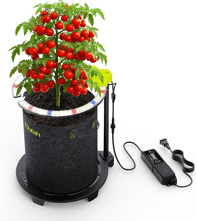 Saturn240 24W Under Canopy LED Grow Light, Full Spectrum Grow Lights for Indoor Plant Seeding/Veg/Bloom, Adjustable Height 12''-22'', 3-in-1 Controller Plant Light for 2x2ft Indoor Growing