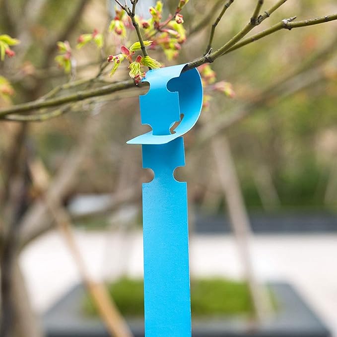 ZOENHOU 600 PCS 6 Colors Tree Tags Plastic Plant Tags, Adjustable Wrap Around Plant Hanging Nursery Garden Labels, Plant Labels for Garden