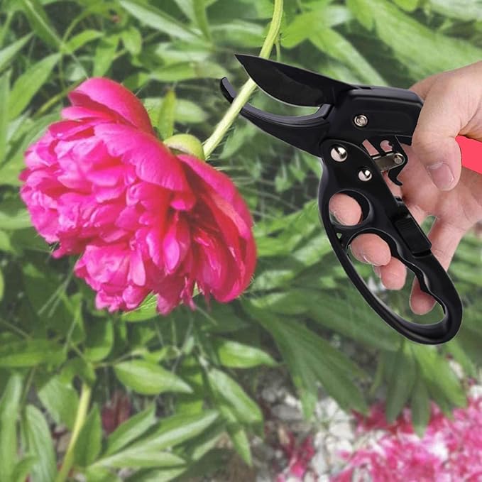Premium German-Made Pruning Shears – Ergonomic, Heavy-Duty Hand Pruners Designed for Precision Cutting of Plants; Ideal for Gardeners and Individuals with Arthritis or Reduced Hand Strength