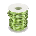 HARFINGTON Bonsai Wire Anodized Aluminum Training Wire Roll 3mm/9 Gauge 33ft Length Bendable Bonsai Tree Wire for Garden, Horticulture, Landscape, Planting, Grass Green