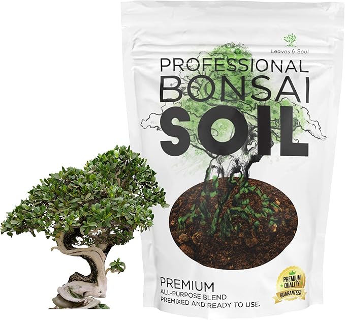 Leaves and Soul Bonsai Kit – Blue Ceramic Pot Set with Soil Mix, 160ft Training Wire, Cutter, Fertilizer & Storage Bag | Complete Beginner Bonsai Starter Set