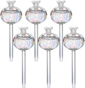 6 Pcs Plant Watering Globes, Glass Self-Watering Globes, Guava-Shaped, Automatic Irrigation Bulbs for Indoor Outdoor Potted Plants