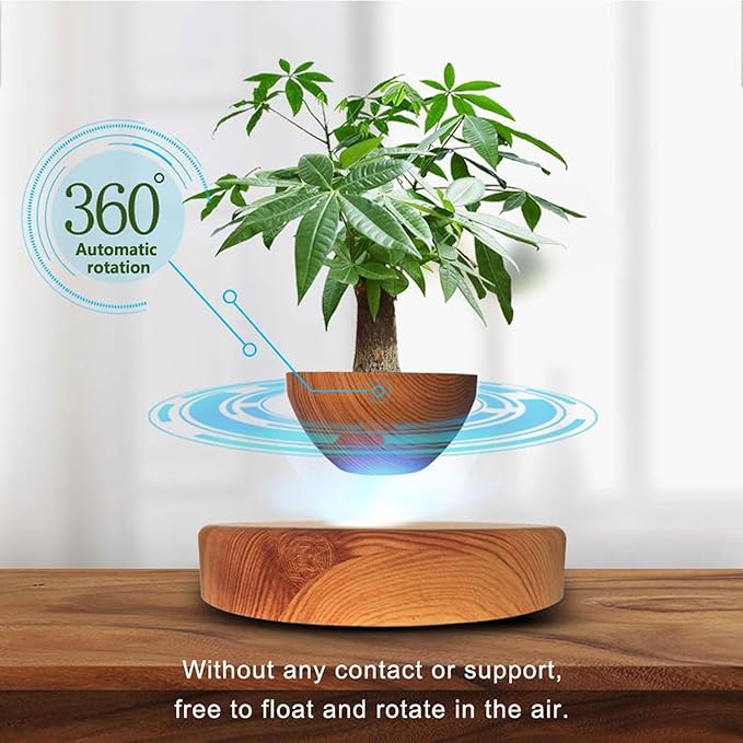 Planting Flower pots,Levitating Plant Pot,Magnetic levitation,Floating Plant Pot,Hanging Flower pots,Suspendded Flowerpot,Hanging planters for Indoor Plants
