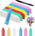 Plant Markers Garden Labels 360 Pcs Plastic Plant Labels Name Tags with Permanent Marking Pen for Seedlings Outdoor Nursery Garden Identification Stakes Tags Pot Marker 6 Colors