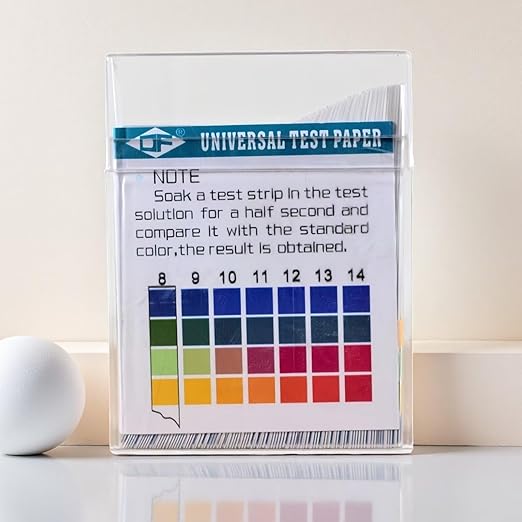 100 Strips Plastic pH Test Strips, Universal Application Ph 0-14 Range Soap, Saliva, Urine, Food, Liquids, Water with Soil Testing, Lab Monitoring & etc