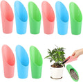 9 Pcs Bonsai Soil Scoops,3 Color Plastic Garden Soil Scoops,Small Potting Shovels for Succulent Indoor Plants Flower Planting Bonsai Cultivation,Colorful Sturdy Garden Tool