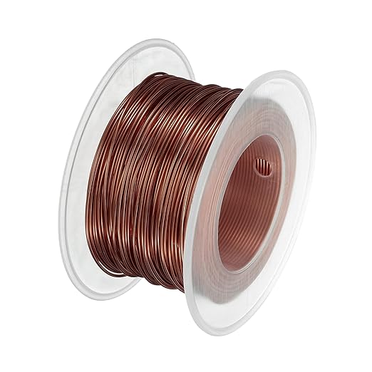 HARFINGTON Bonsai Wire Anodized Aluminum Training Wire Roll 0.8mm Gauge 98ft Length Bendable Bonsai Tree Kit for Garden, Horticulture, Landscape, Planting, Copper