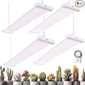 Barrina TX-L63 3FT LED Grow Light, 252W (4 x 63W), 4 Panel Wider Coverage, Full Spectrum, High PPFD, Mechanical Timer, Linkable, Hanging Light, Plant Stand with Grow Light for Indoor, Seeding, 4 Packs