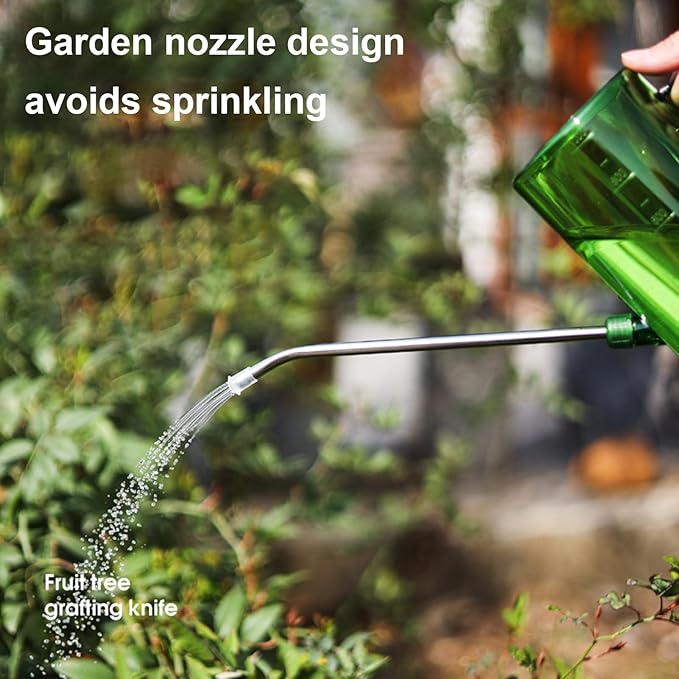Watering Can for Indoor Plants, Small Watering Cans for House Plant Garden Flower, Long Spout Water Can for Outdoor Watering Plants 1. 5L 2/5 Gallon Green