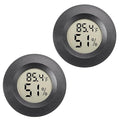 Mini Hygrometer Digital Thermometer Humidity Meter 2 Pack Hygrometer Thermometers Indoor/Outdoor Humidity Monitor Reptile Thermometer for Greenhouse Garden Cellar Fahrenheit(℉)/ Celsius(℃)