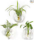 Mkono Wall Planter Propagation Stations Hanging Glass Terrariums Vase Container for Propagating Hydroponic Plants Flowers Home Office Living Room Bathroom Garden Decor, 3 Pack(Plants not Included)