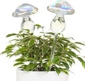 Kingbuy Iridescent Mushroom Self-Watering Globes for Plants - 2 Pack Automatic Plant Waterer Indoor/Outdoor, Plant Watering Devices with Continuous Moisture Supply, No Electricity Needed