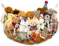 YKBU Stuffy Animal Net for Stuffed Animals Storage Hammock Macrame Stuffed Animal Toy Display Plush Toy Holder Wall Hanging Net for Stuffed Animal Display (Cream,49" W)